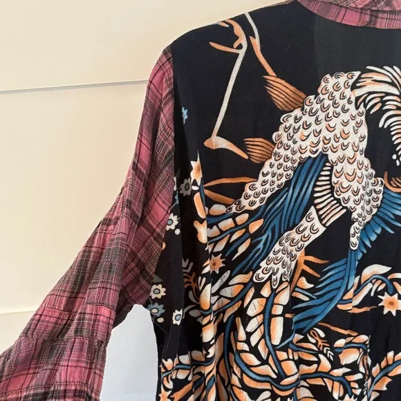 Pink Plaid Button-Up Shirt - Picture 6 of 7